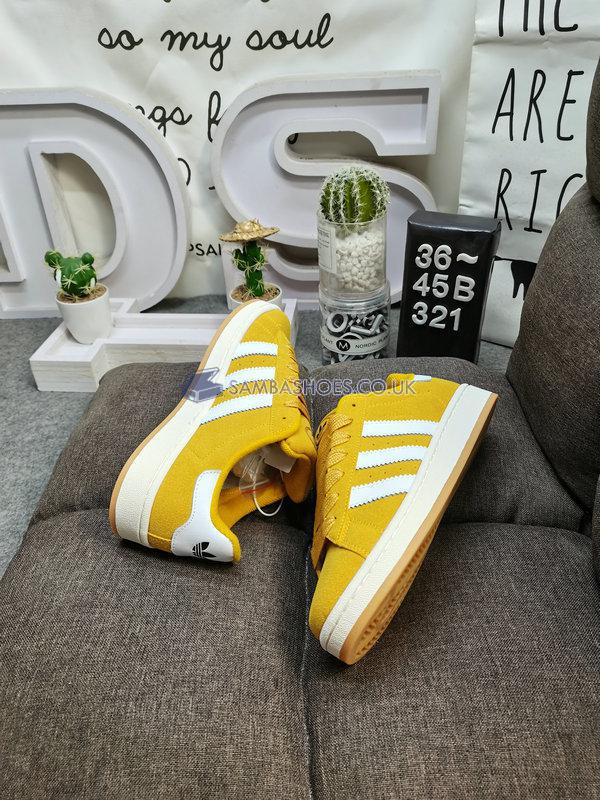 Adidas Campus 00s "Spice Yellow" - Spice Yellow/Footwear White/Off-White - HR1466 Classic Originals Shoes