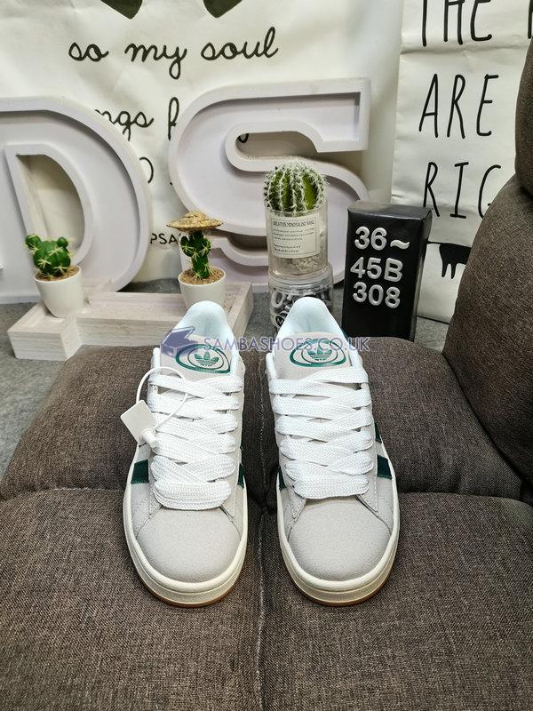 Adidas Campus 00s "Crystal White Dark Green" - Crystal White/Dark Green/Off White - GY0038 Classic Originals Shoes