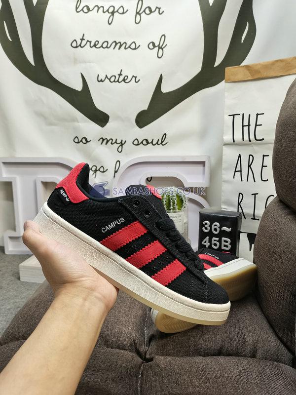 Adidas Campus 00s TKO "Black Power Red" - Core Black/Power Red/Off White - HP6539 Classic Originals Shoes