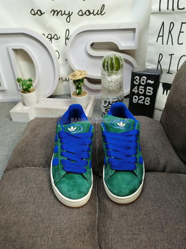 Adidas Campus 00s "Dark Green Semi Lucid Blue" - Dark Green/Semi Lucid Blue/Cloud White - HQ4571 Classic Originals Shoes