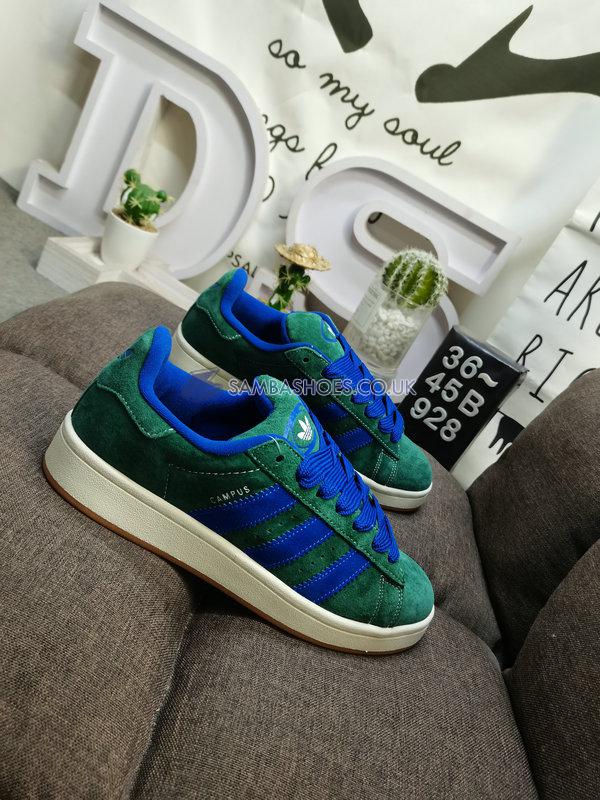 Adidas Campus 00s "Dark Green Semi Lucid Blue" - Dark Green/Semi Lucid Blue/Cloud White - HQ4571 Classic Originals Shoes