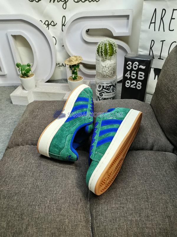 Adidas Campus 00s "Dark Green Semi Lucid Blue" - Dark Green/Semi Lucid Blue/Cloud White - HQ4571 Classic Originals Shoes