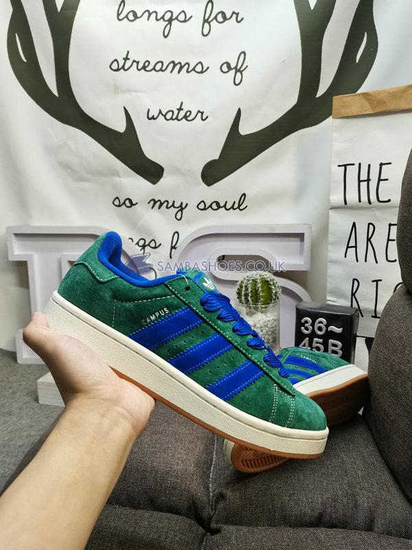 Adidas Campus 00s "Dark Green Semi Lucid Blue" - Dark Green/Semi Lucid Blue/Cloud White - HQ4571 Classic Originals Shoes