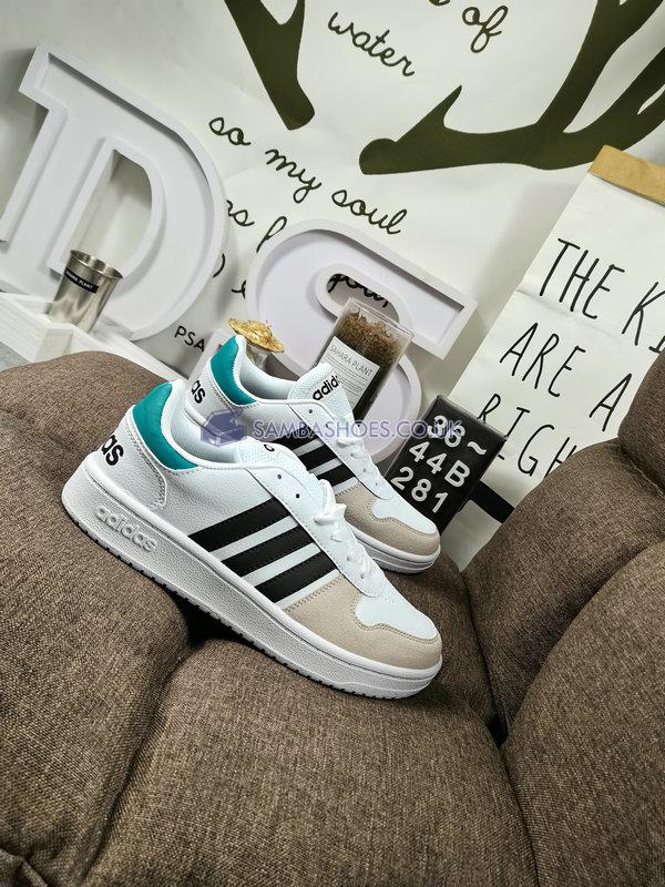 Adidas Hoops 2.0 "White" - White/Black/Green - EE7799 Classic Neo Shoes