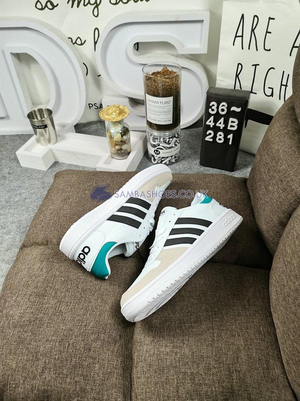 Adidas Hoops 2.0 "White" - White/Black/Green - EE7799 Classic Neo Shoes