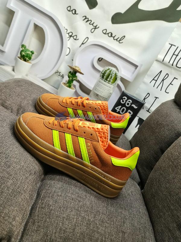 Adidas Gazelle Bold "Solar Orange Solar Green" - Solar Orange/Solar Green/Gum M2 - H06126 Classic Originals Shoes