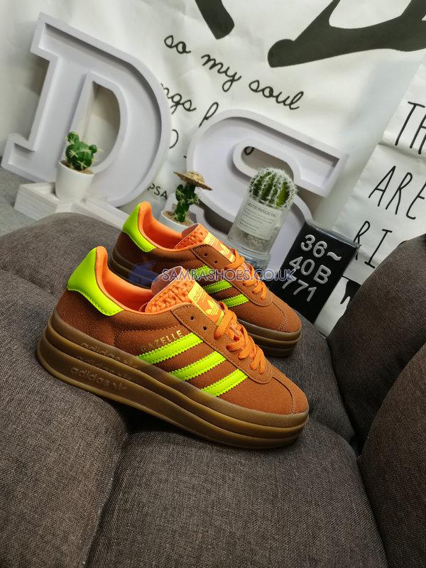 Adidas Gazelle Bold "Solar Orange Solar Green" - Solar Orange/Solar Green/Gum M2 - H06126 Classic Originals Shoes