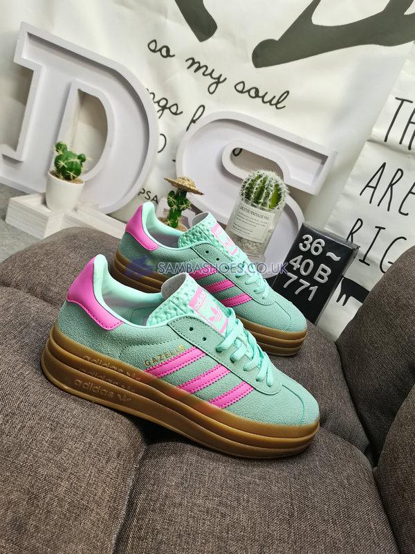 Adidas Gazelle Bold "Pulse Mint Pink" - Pulse Mint/Screaming Pink/Gum - H06125 Classic Originals Shoes