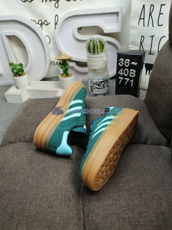 Adidas Gazelle Bold "Collegiate Green Hazy Sky" - Collegiate Green/Hazy Sky/Victory Gold - IG9979-1 Classic Originals Shoes