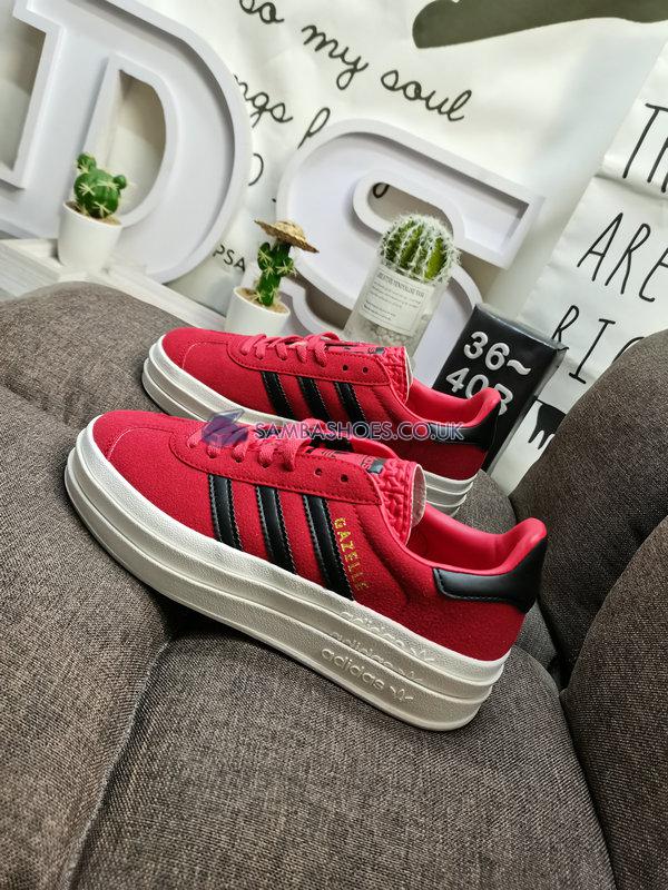 Adidas Gazelle Bold "Red Black" - Mufc Red/Core Black/Cloud White - IE8503-1 Classic Originals Shoes