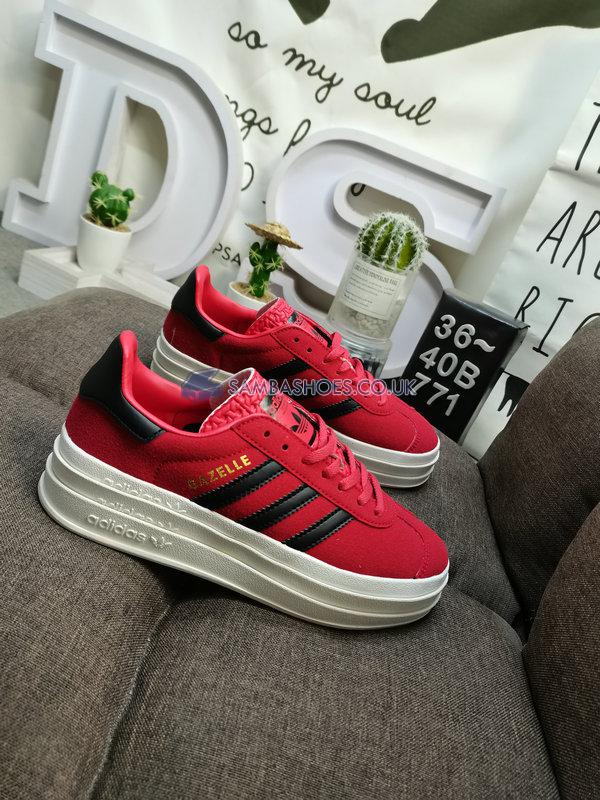 Adidas Gazelle Bold "Red Black" - Mufc Red/Core Black/Cloud White - IE8503-1 Classic Originals Shoes