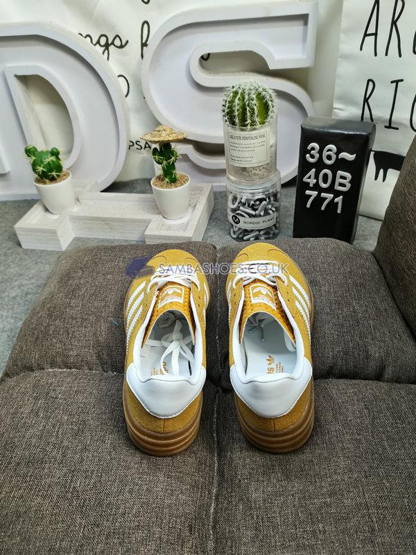 Adidas Gazelle Bold "Yellow White Gum" - Yellow/Cloud White/Gold Metallic - HQ8716-1 Classic Originals Shoes