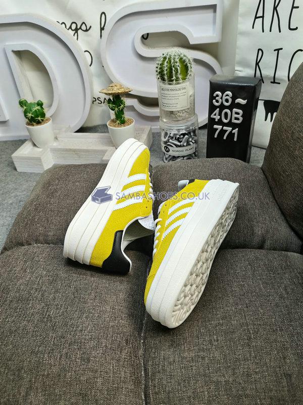 Adidas Gazelle Bold "Almost Yellow" - Almost Yellow/Cloud White/Legend Ink - HQ6891 Classic Originals Shoes