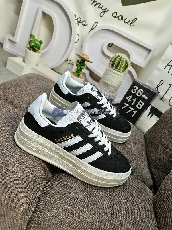 Adidas Gazelle Bold "Black White" - Core Black/Cloud White/Core White - HQ6912 Classic Originals Shoes