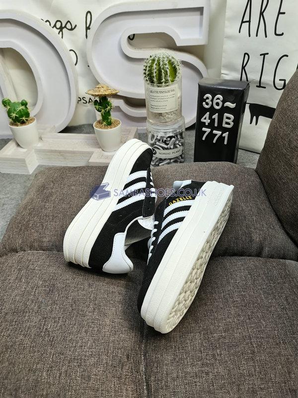 Adidas Gazelle Bold "Black White" - Core Black/Cloud White/Core White - HQ6912 Classic Originals Shoes