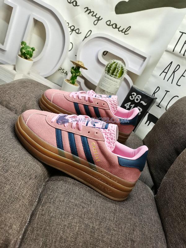 Adidas Gazelle Bold "Pink Glow Gum" - Pink Glow/Victory Blue/Gum - H06122 Classic Originals Shoes