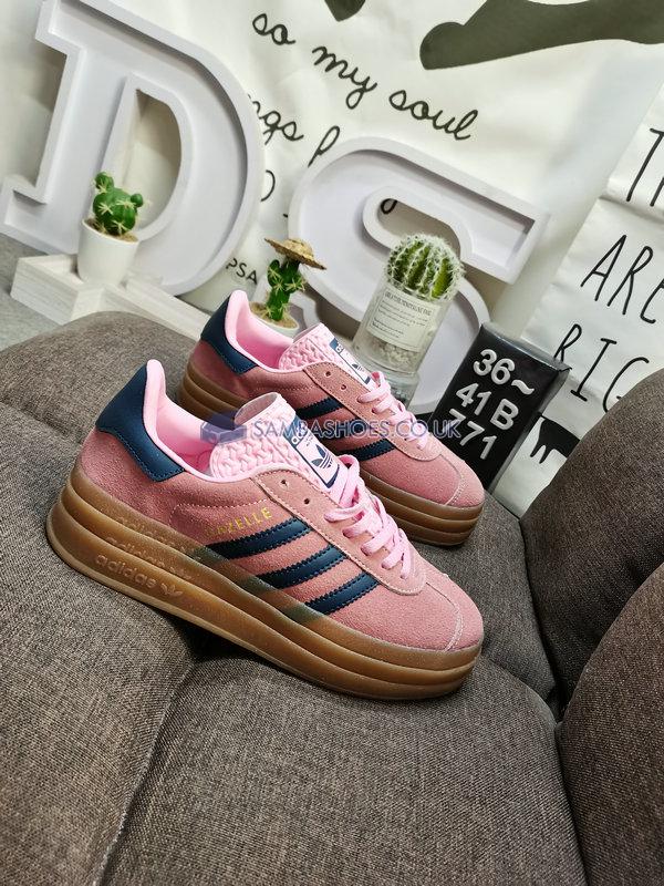 Adidas Gazelle Bold "Pink Glow Gum" - Pink Glow/Victory Blue/Gum - H06122 Classic Originals Shoes