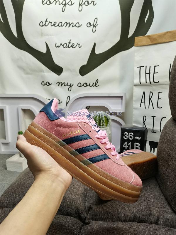 Adidas Gazelle Bold "Pink Glow Gum" - Pink Glow/Victory Blue/Gum - H06122 Classic Originals Shoes