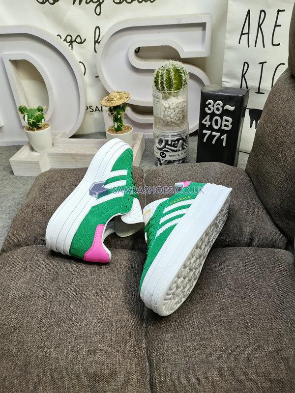 Adidas Gazelle Bold "Green Lucid Pink" - Green/Cloud White/Lucid Pink - IG3136 Classic Originals Shoes