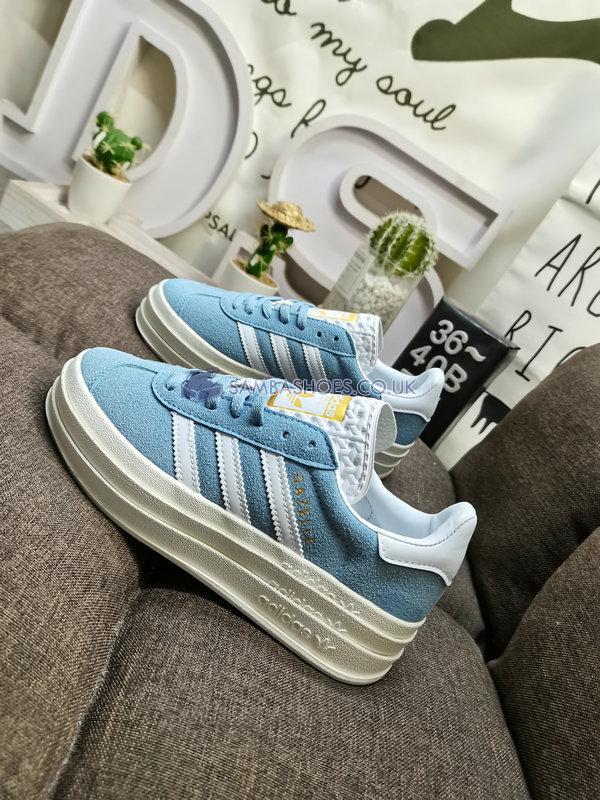 Adidas Gazelle Bold "Clear Sky" - Clear Sky/Cloud White/Gold Metallic - ID6991 Classic Originals Shoes