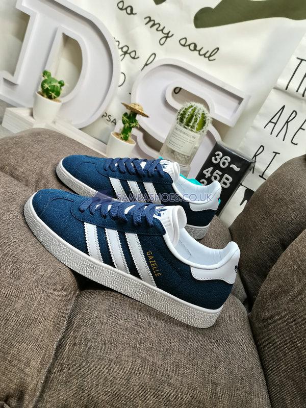 Adidas Gazelle "Navy White" - Collegiate Navy/White/Gold Metallic - BB5478 Classic Originals Shoes