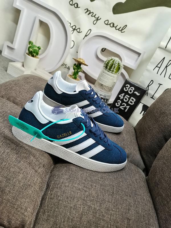 Adidas Gazelle "Navy White" - Collegiate Navy/White/Gold Metallic - BB5478 Classic Originals Shoes