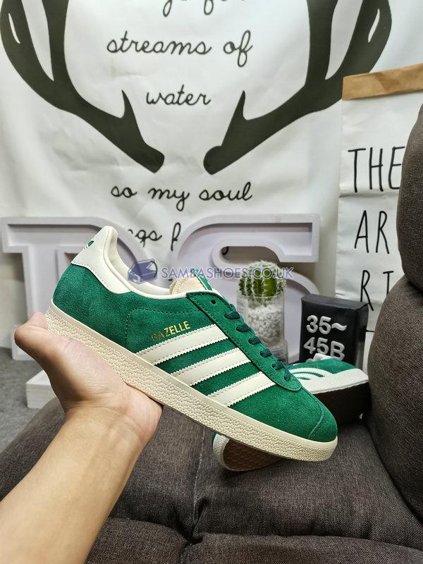 Adidas Gazelle "Faded Archive" - Dark Green/Off White/Clear White - GY7338 Classic Originals Shoes