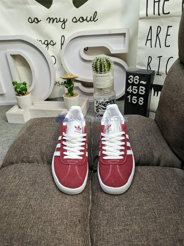 Adidas Gazelle "Collegiate Burgundy" - Collegiate Burgundy/Cloud White/Gold Metallic - B41645 Classic Originals Shoes