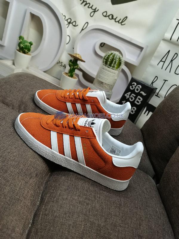 Adidas Gazelle "Orange White" - Orange/Cloud White/Gold Metallic - GY2531-1 Classic Originals Shoes