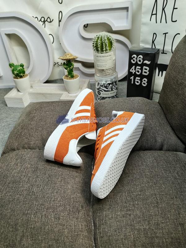 Adidas Gazelle "Orange White" - Orange/Cloud White/Gold Metallic - GY2531-1 Classic Originals Shoes