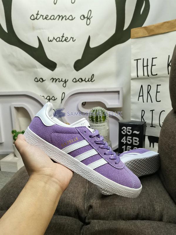 Adidas Gazelle "Purple White" - Purple/Cloud White/Gold Metallic - GY2530-1 Classic Originals Shoes