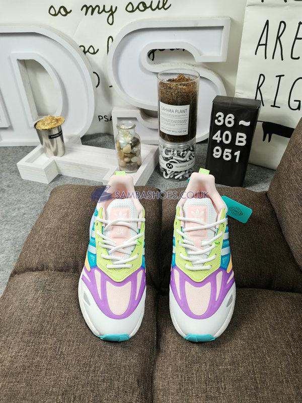 Adidas ZX 2K Boost 2.0 J "White Light Purple" - Cloud White/Cloud White/Light Purple - GZ7502 Classic Originals Shoes