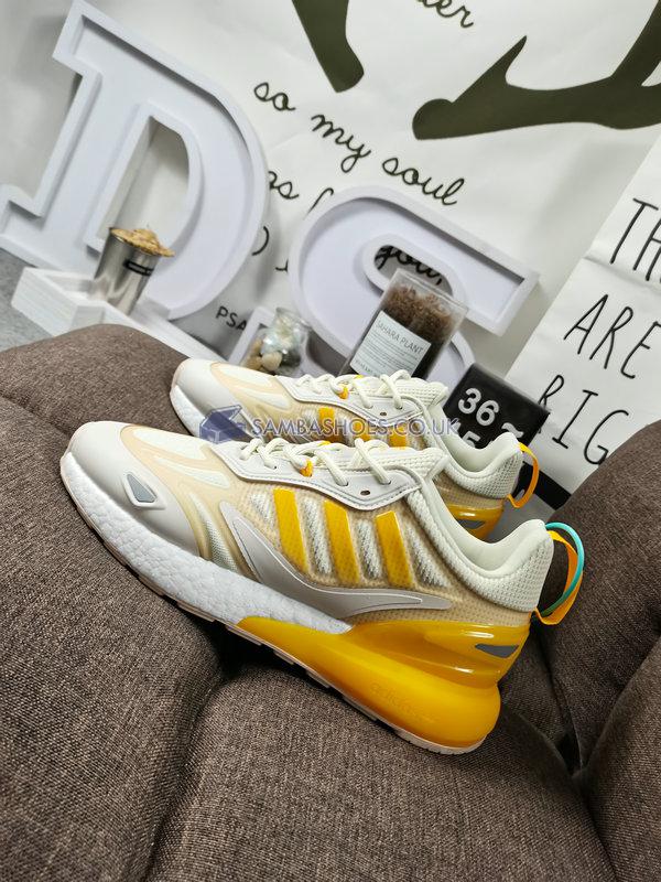 Adidas ZX 2K BOOST 2.0 "Yellow" - Wonwhi/Orgtin/Sogold - GZ7823 Classic Originals Shoes