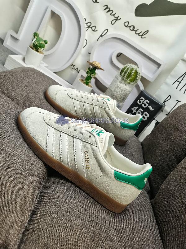 Adidas Gazelle "Wonder White Green" - Wonder White/Cream White/Gum - IF3235 Classic Originals Shoes