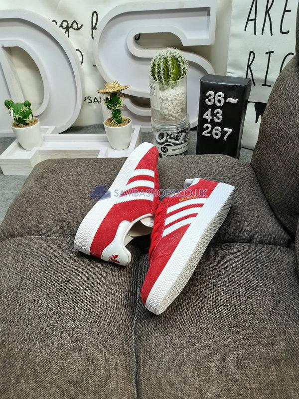 Adidas Gazelle "Power Red" - Power Red/White/Gold Metallic - BB5486 Classic Originals Shoes