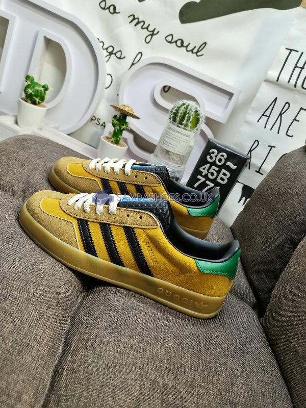 Adidas x Gucci Gazelle "Yellow Velvet Green" - Yellow/Beige/Black/Green - 707848 FAAQY 7141 Classic Originals Shoes