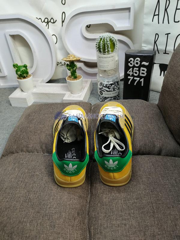 Adidas x Gucci Gazelle "Yellow Velvet Green" - Yellow/Beige/Black/Green - 707848 FAAQY 7141 Classic Originals Shoes