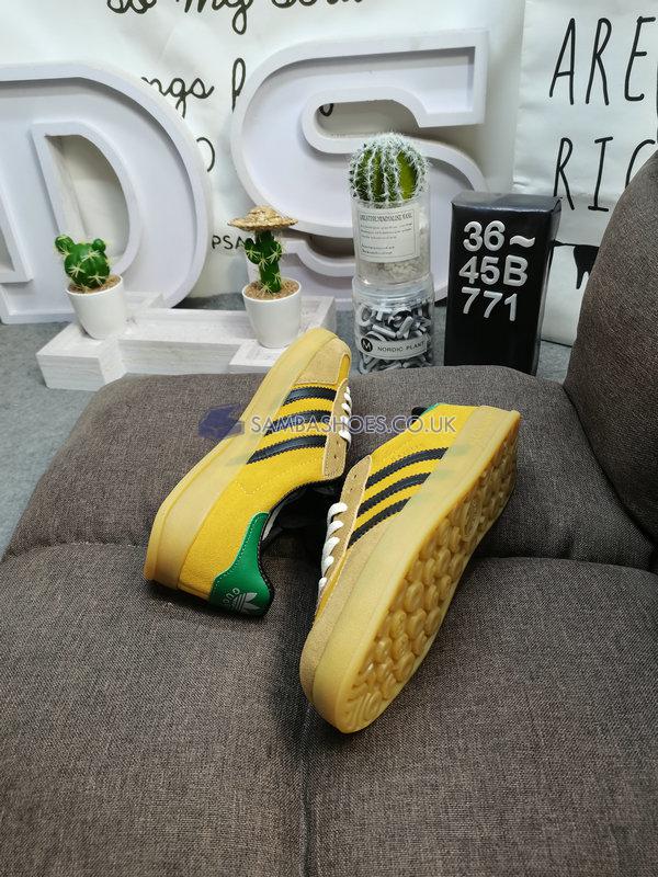 Adidas x Gucci Gazelle "Yellow Velvet Green" - Yellow/Beige/Black/Green - 707848 FAAQY 7141 Classic Originals Shoes