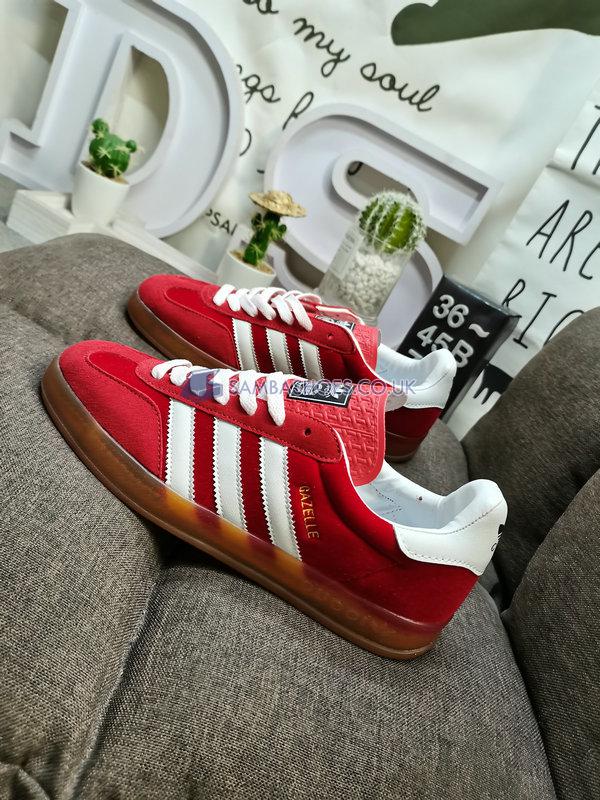 Adidas x Gucci Gazelle "Red Velvet" - Red/White/Black - 707848 9STU0 6360 Classic Originals Shoes