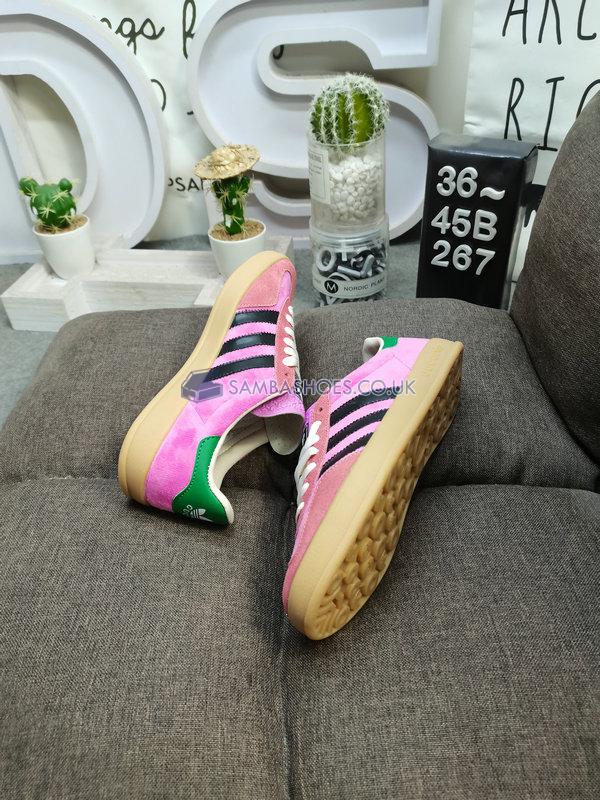 Adidas x Gucci Gazelle "Pink Velvet" - Pink/Collegiate Purple/Bold Green - HQ7084 Classic Originals Shoes