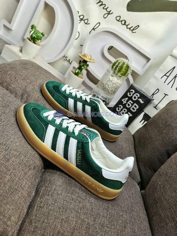 Adidas x Gucci Gazelle "Green Suede" - Green/White - 707848 9STU0 3170 Classic Originals Shoes