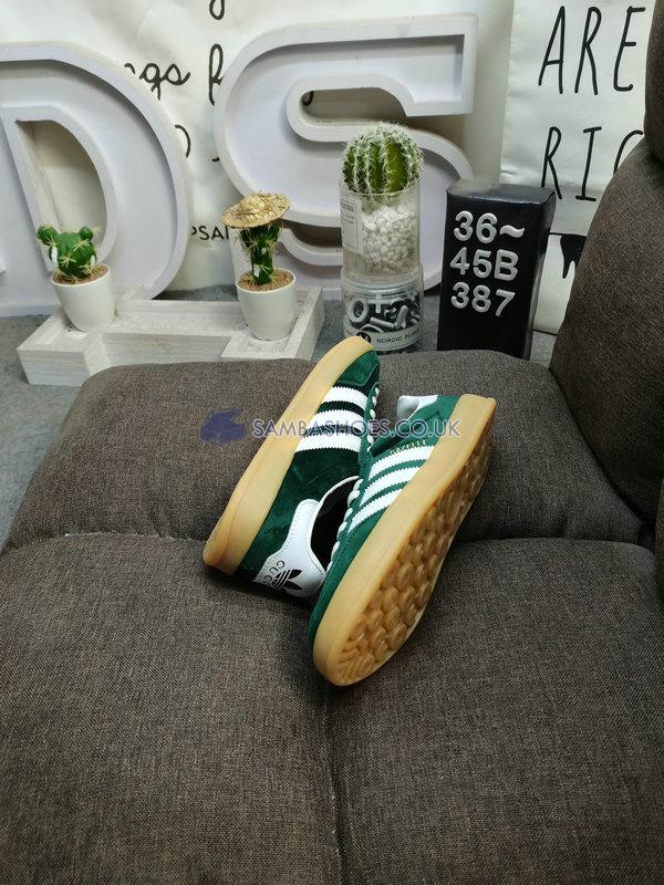 Adidas x Gucci Gazelle "Green Suede" - Green/White - 707848 9STU0 3170 Classic Originals Shoes