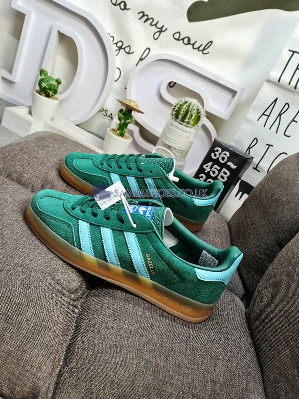 Adidas Gazelle Indoor "Collegiate Green Hazy Sky" - Collegiate Green/Hazy Sky/Victory Gold - IG9979 Classic Originals Shoes