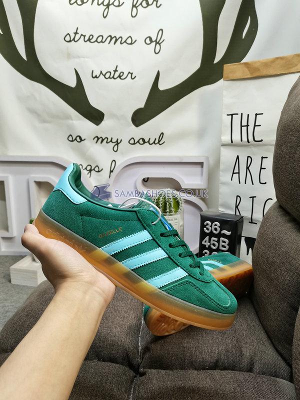 Adidas Gazelle Indoor "Collegiate Green Hazy Sky" - Collegiate Green/Hazy Sky/Victory Gold - IG9979 Classic Originals Shoes