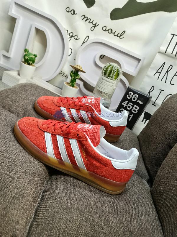 Adidas Gazelle Indoor "Bold Orange Gum" - Bold Orange/Cloud White/Gum - HQ8718 Classic Originals Shoes