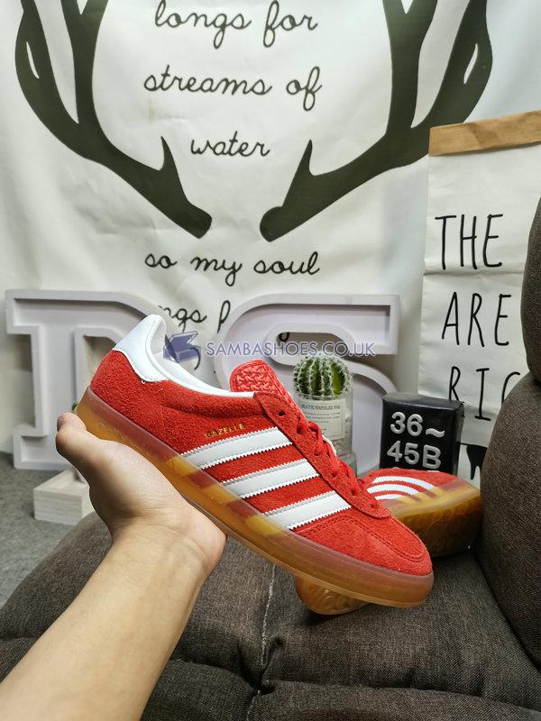 Adidas Gazelle Indoor "Bold Orange Gum" - Bold Orange/Cloud White/Gum - HQ8718 Classic Originals Shoes