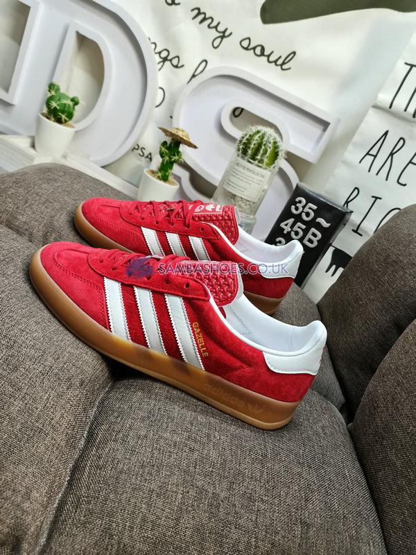 Adidas Gazelle Indoor "Scarlet Gum" - Scarlet/Cloud White/Scarlet - H06261 Classic Originals Shoes