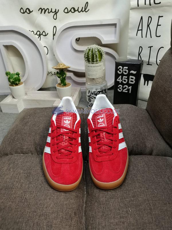 Adidas Gazelle Indoor "Scarlet Gum" - Scarlet/Cloud White/Scarlet - H06261 Classic Originals Shoes