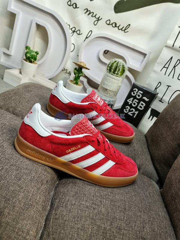 Adidas Gazelle Indoor "Scarlet Gum" - Scarlet/Cloud White/Scarlet - H06261 Classic Originals Shoes