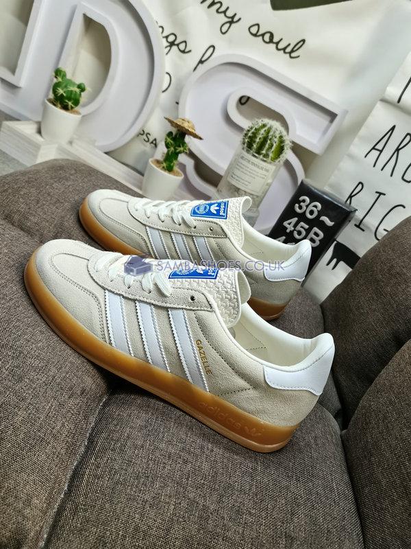 Adidas Gazelle Indoor "Clear Brown Gum" - Clear Brown/Footwear White/Gum 3 - EF5755 Classic Originals Shoes